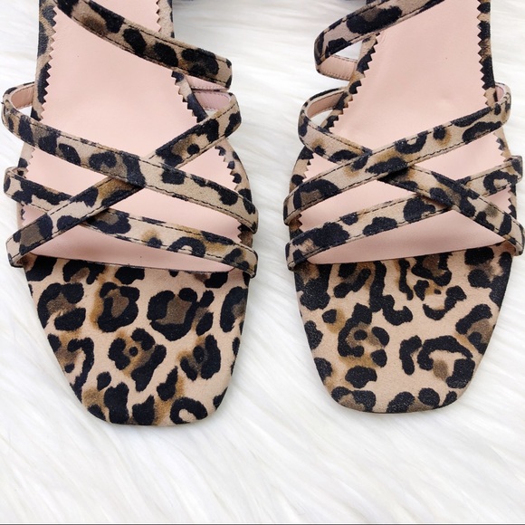 New J. Crew Odette Sandals in Leopard Suede - Picture 4 of 13